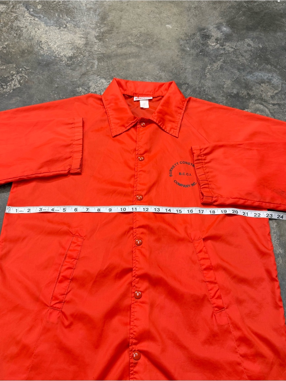Vintage Hartwell USA Orange Coach Jacket Workwear Gorpcore - Picture 6 of 8
